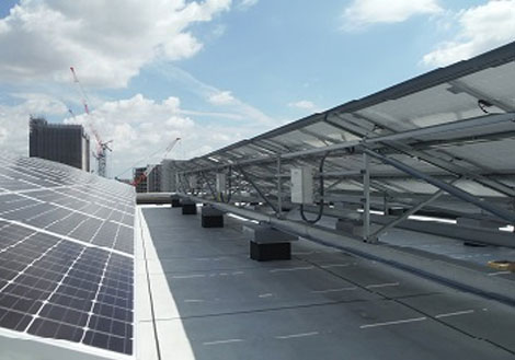 太陽光パネルを使用したクリーンエネルギー